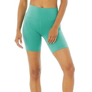 ALO Yoga 7" High-Waist Biker Short Ocean Teal